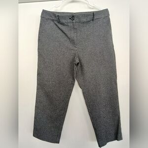 LOFT The Perfect Straight Ankle Pants - Houndstooth